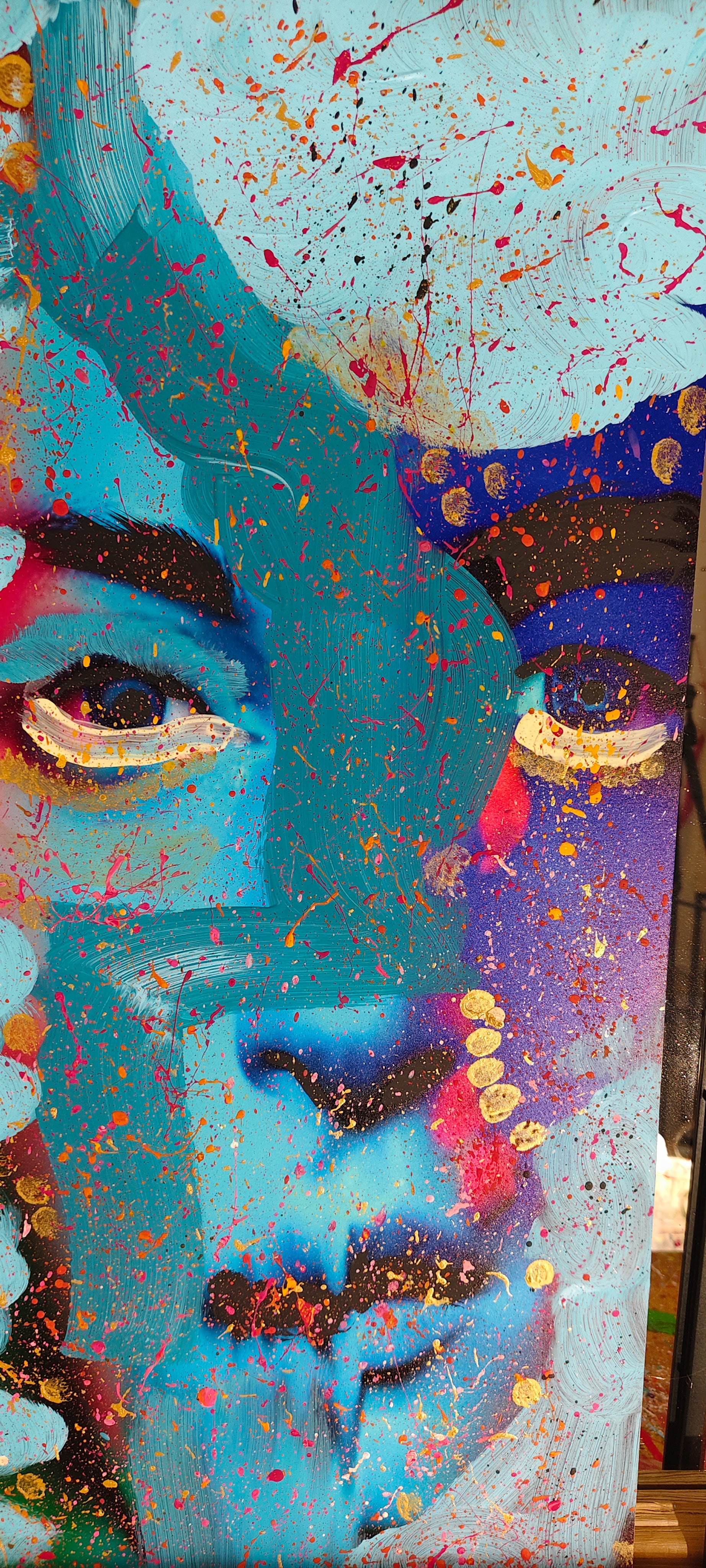 Azure Veil – Originalgemälde von ExoBlack