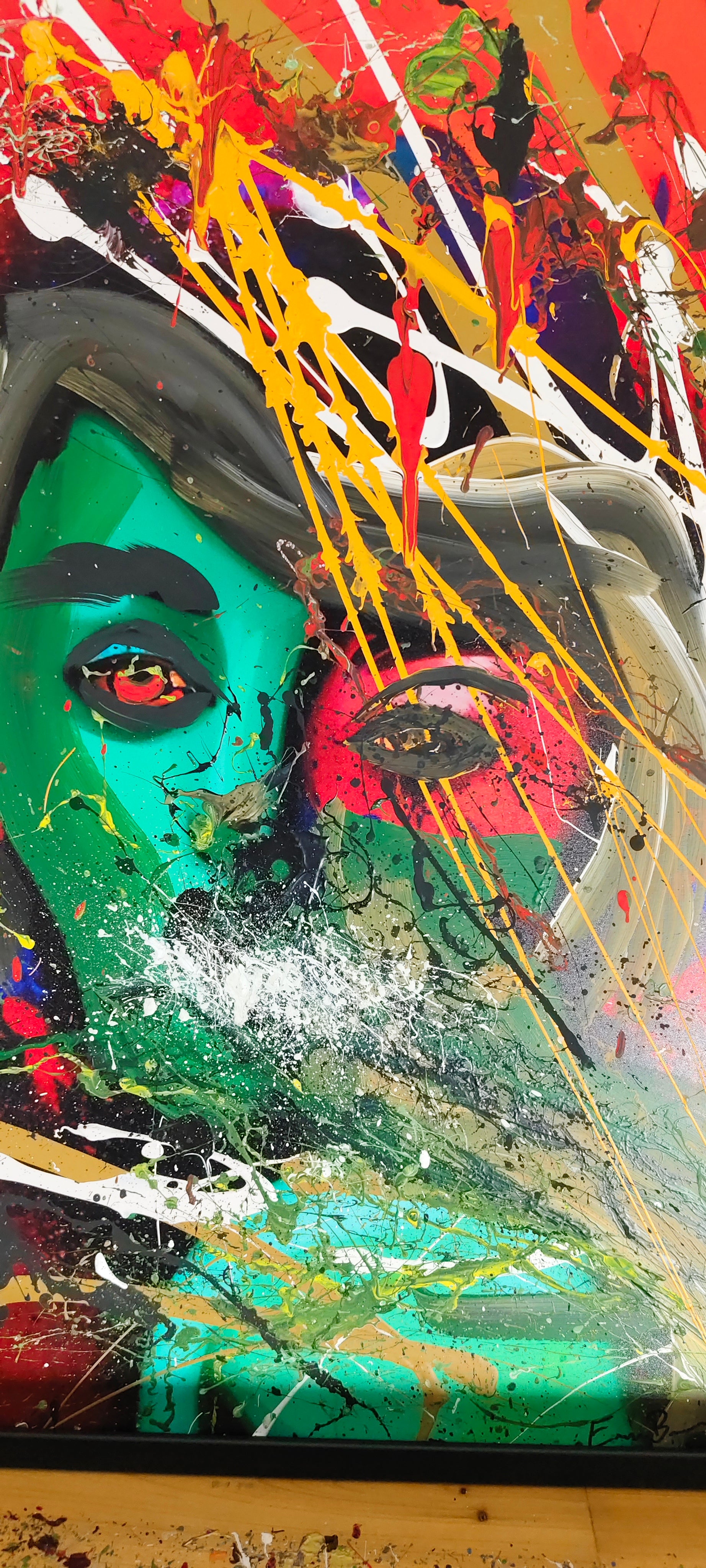 „Emerald Outburst – Original Artwork by ExoBlack