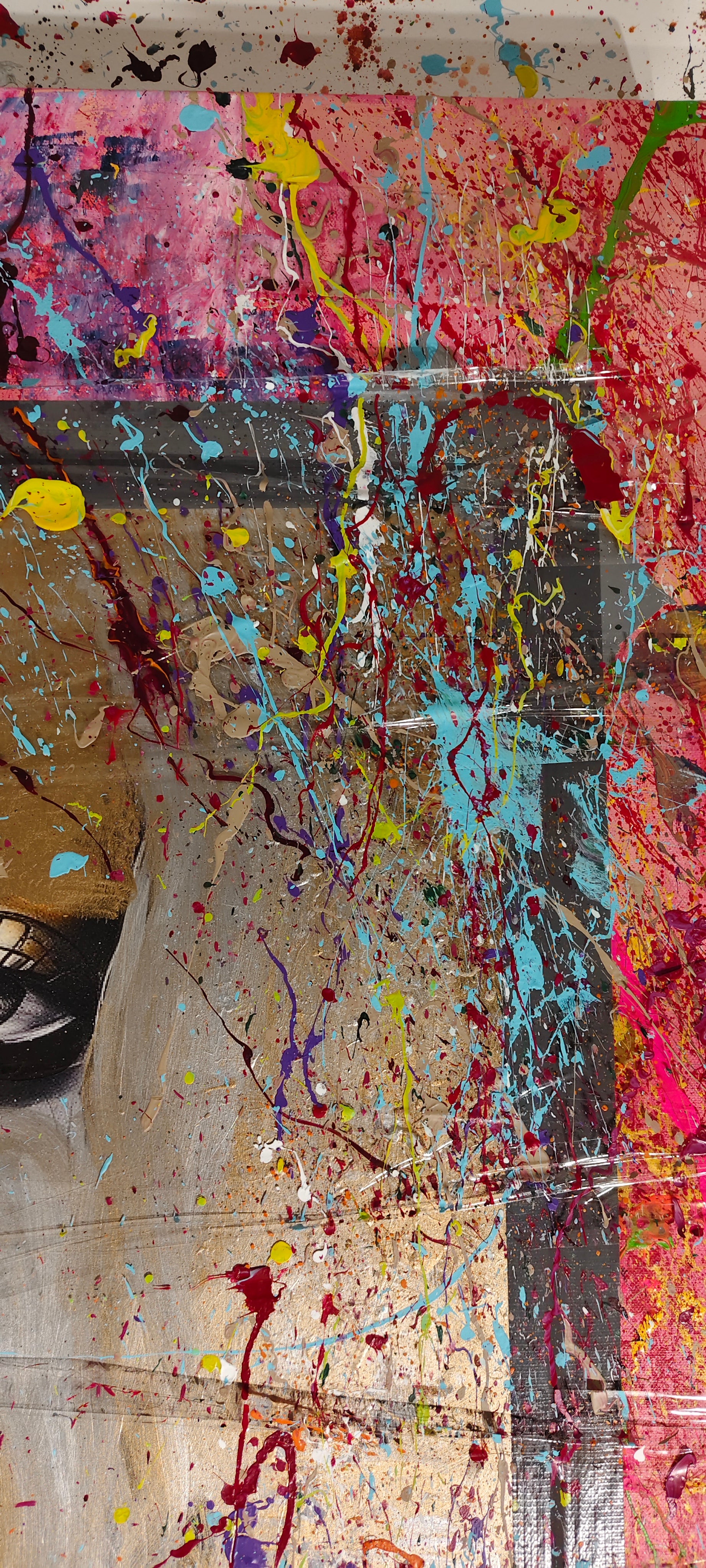 Silent Gaze – Getaptes originales zeitgenössisches Kunstwerk von ExoBlack