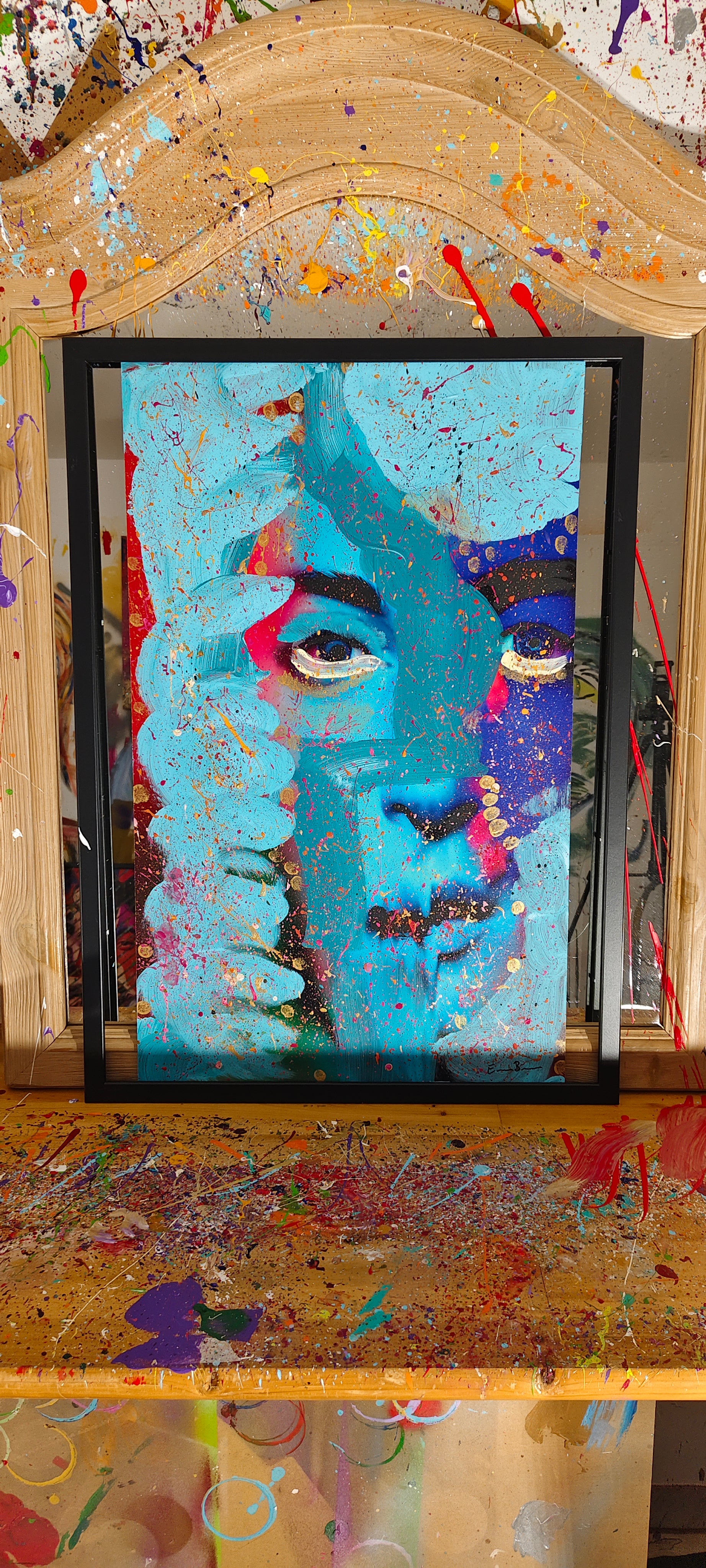 Azure Veil – Originalgemälde von ExoBlack