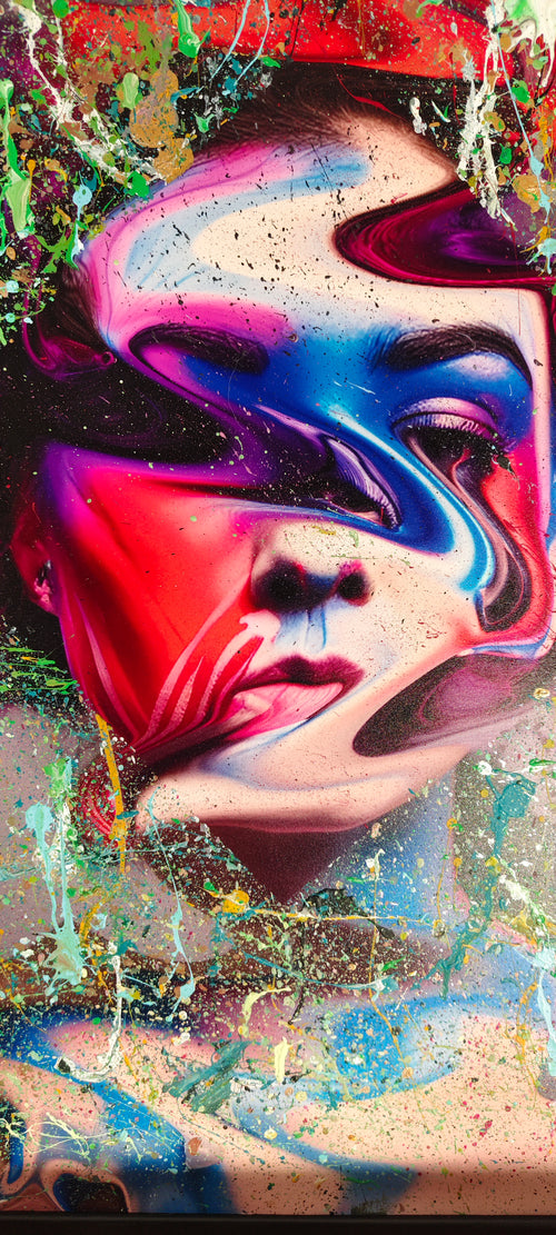 Fragmented Gaze – Originalkunstwerk von ExoBlack