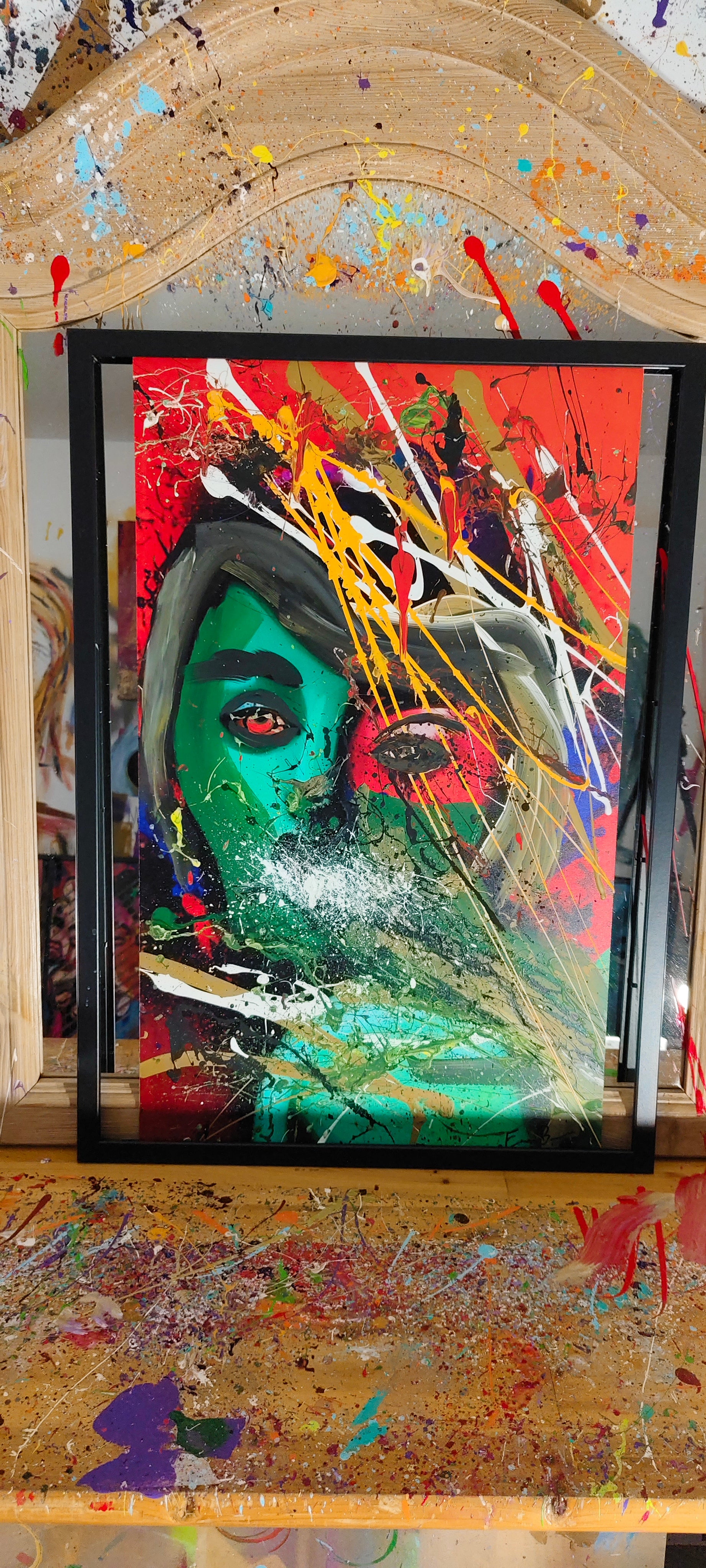 „Emerald Outburst – Original Artwork by ExoBlack