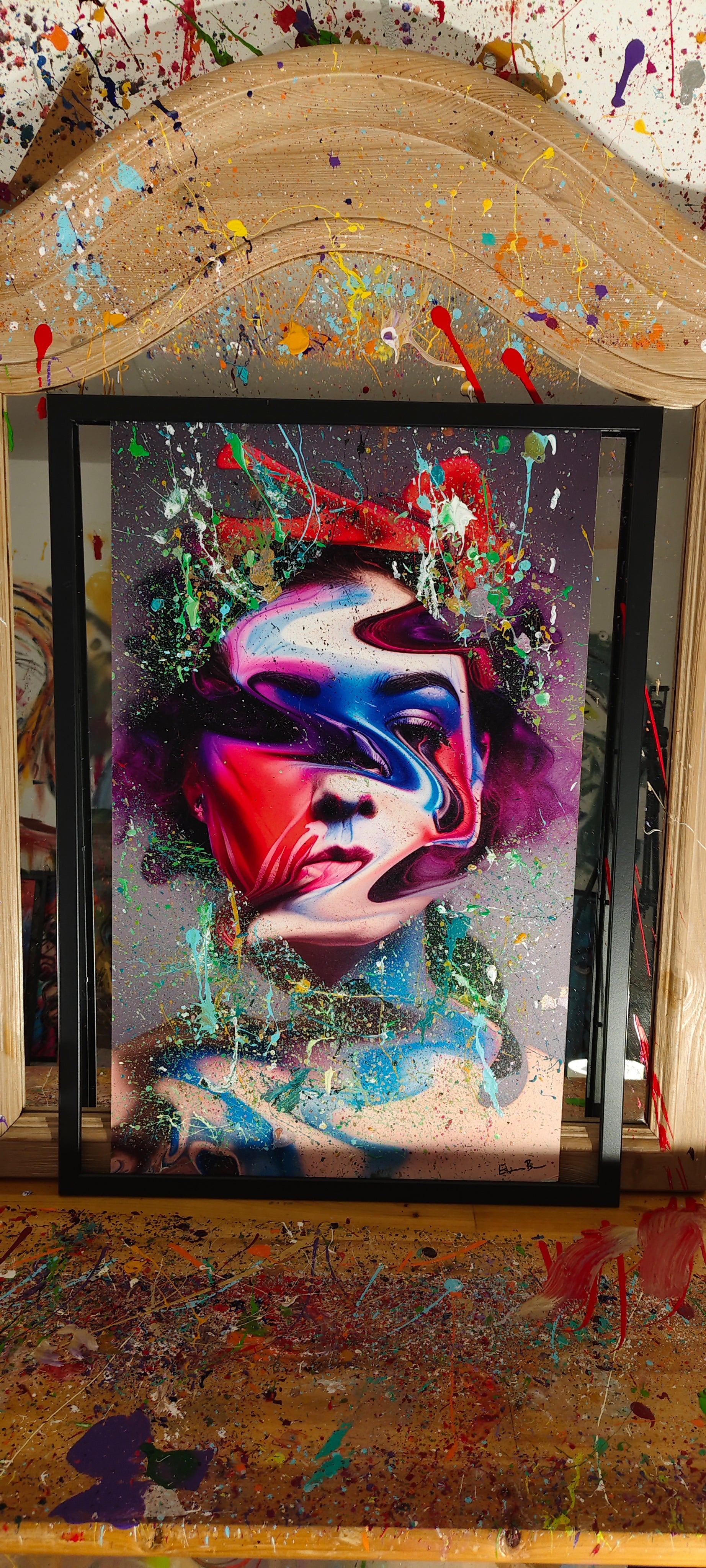 Fragmented Gaze – Originalkunstwerk von ExoBlack