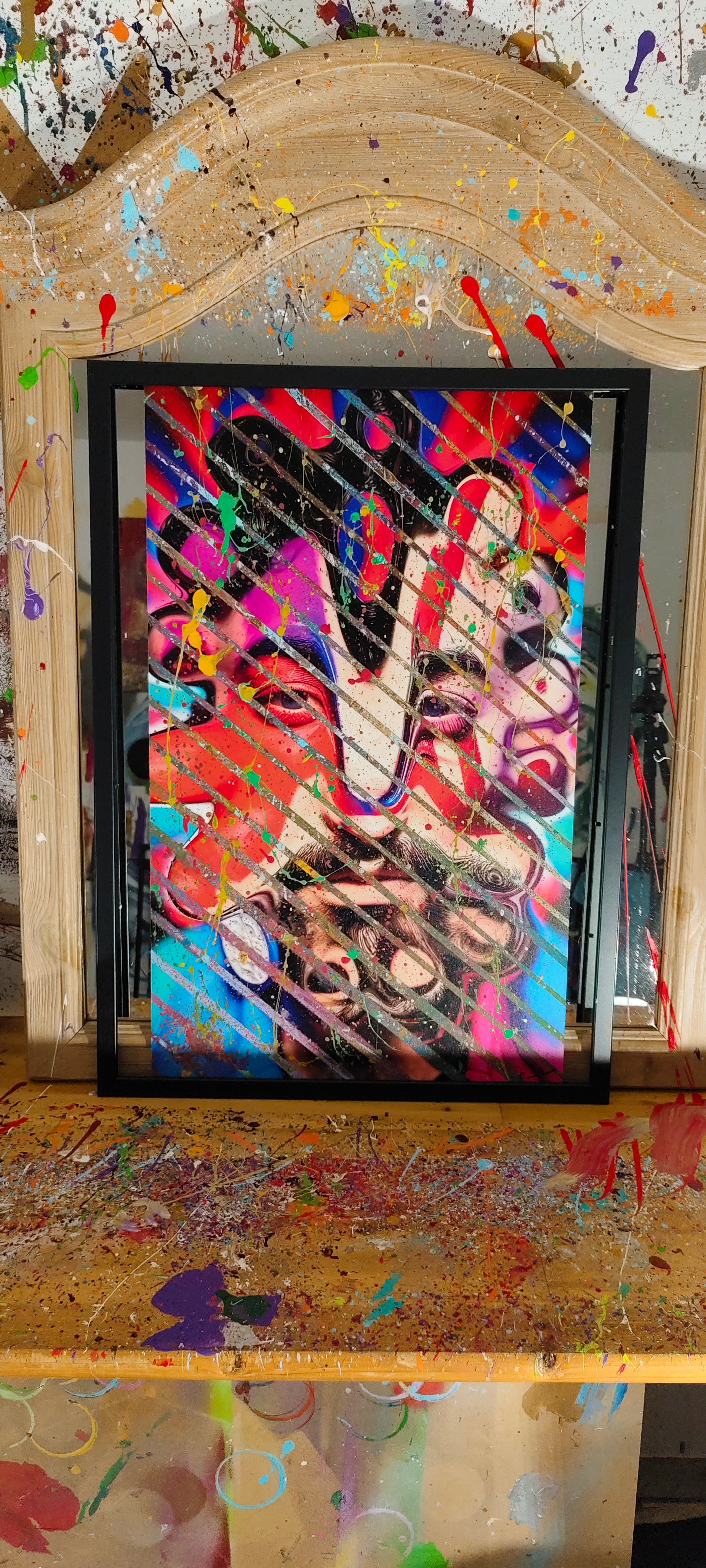 Chromatic Faceshift – Originalgemälde von ExoBlack