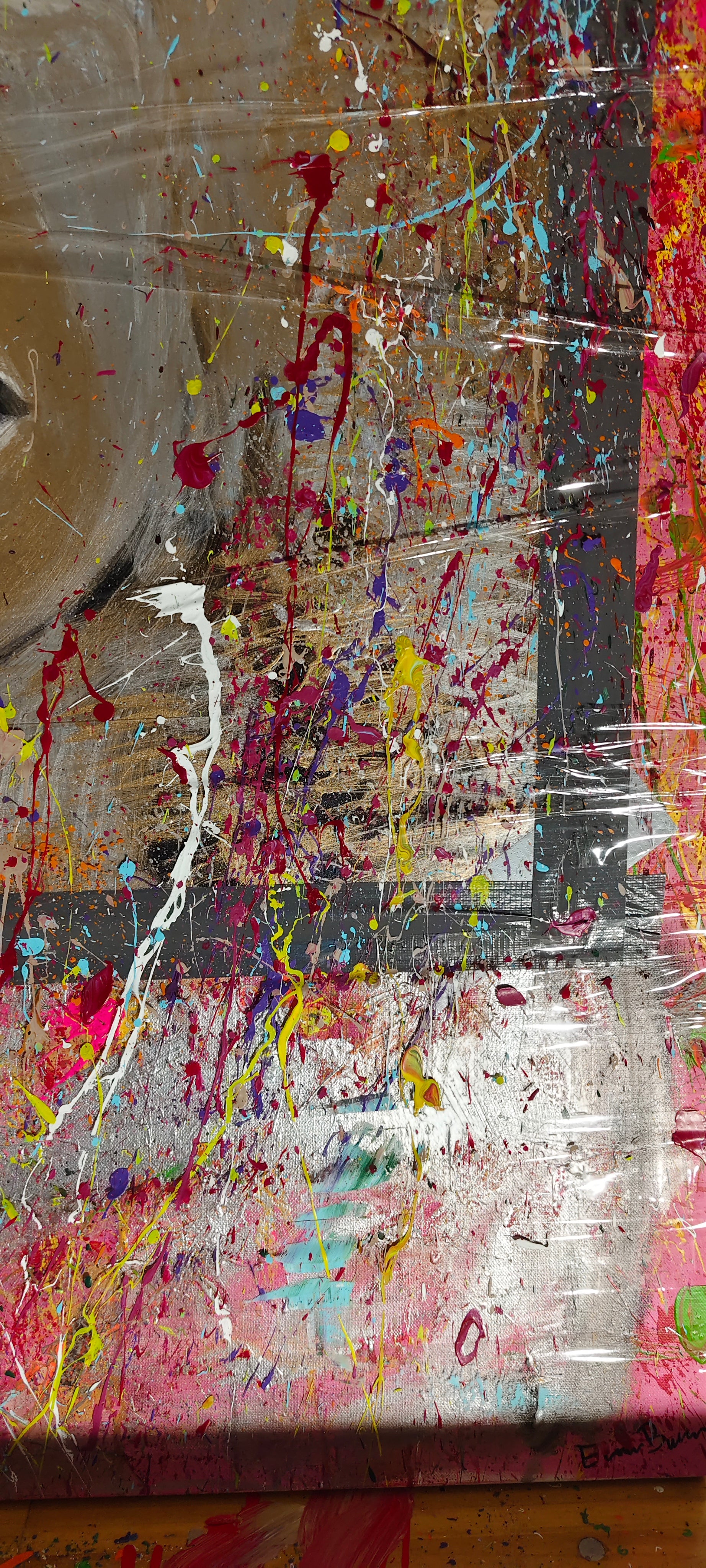 Silent Gaze – Getaptes originales zeitgenössisches Kunstwerk von ExoBlack