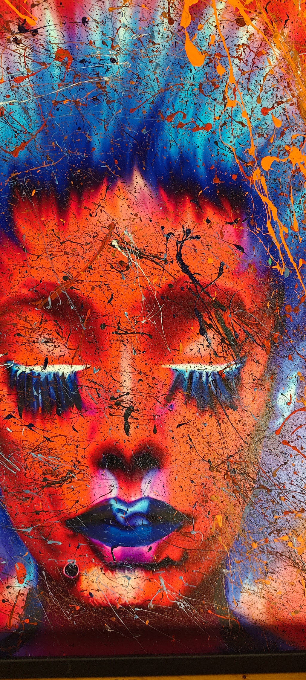 Quiet Tension Originalgemälde von ExoBlack“